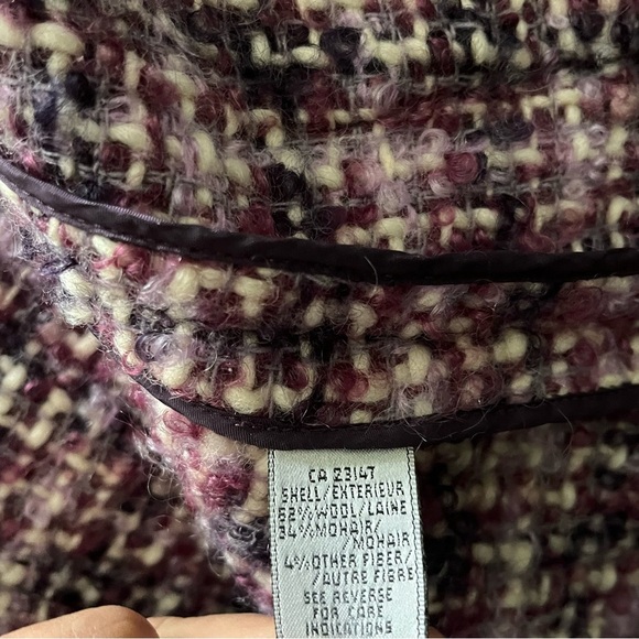 beautiful vintage wool mohair woven jacket - Picture 4 of 5